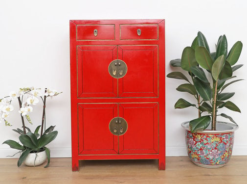 Yajutang Chinese dresser cupboard  red