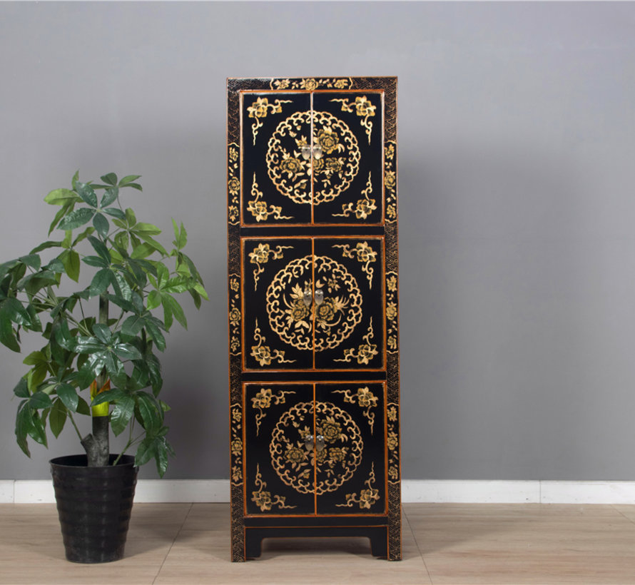 Wedding cabinet from China 6 doors painted black