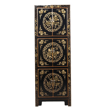 Yajutang Cabinet with hand painting black