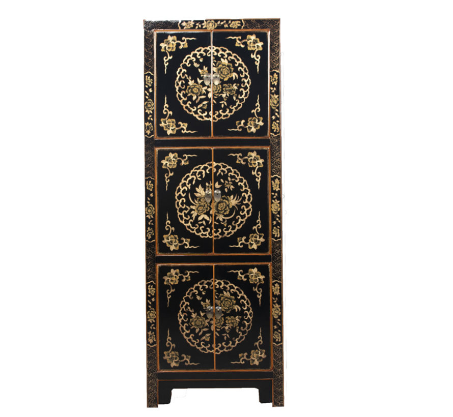 Wedding cabinet from China 6 doors painted black