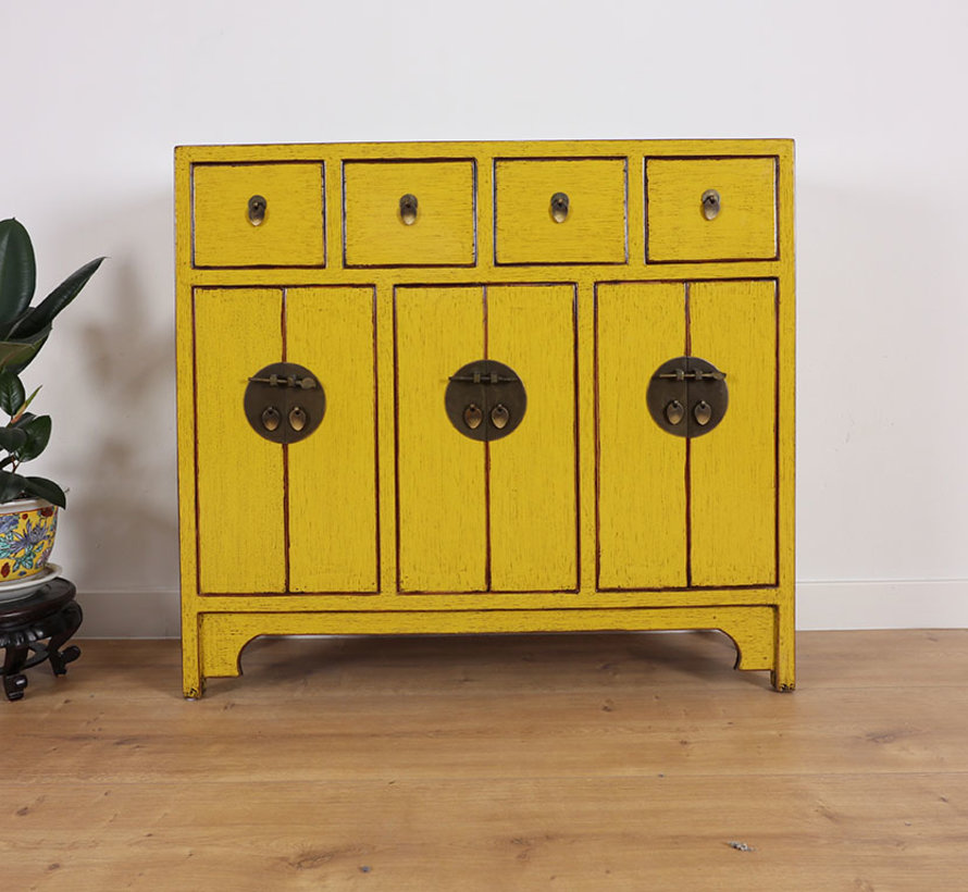 Chest Of Drawers 6 Doors 4 Drawers Yellow Yajutang Mobel Gmbh