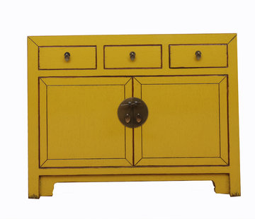 Yajutang Chinese cabinet Asian black yellow