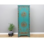 Chinese wedding cupboard 2 doors 1 drawer painted