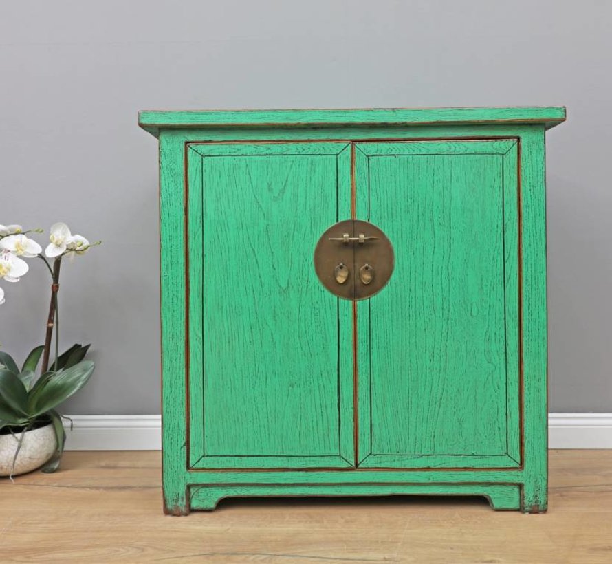 Antique Chest Of Drawers 2 Doors Green Yajutang Mobel Gmbh