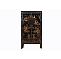 Wedding cabinet gilding painting black landscape