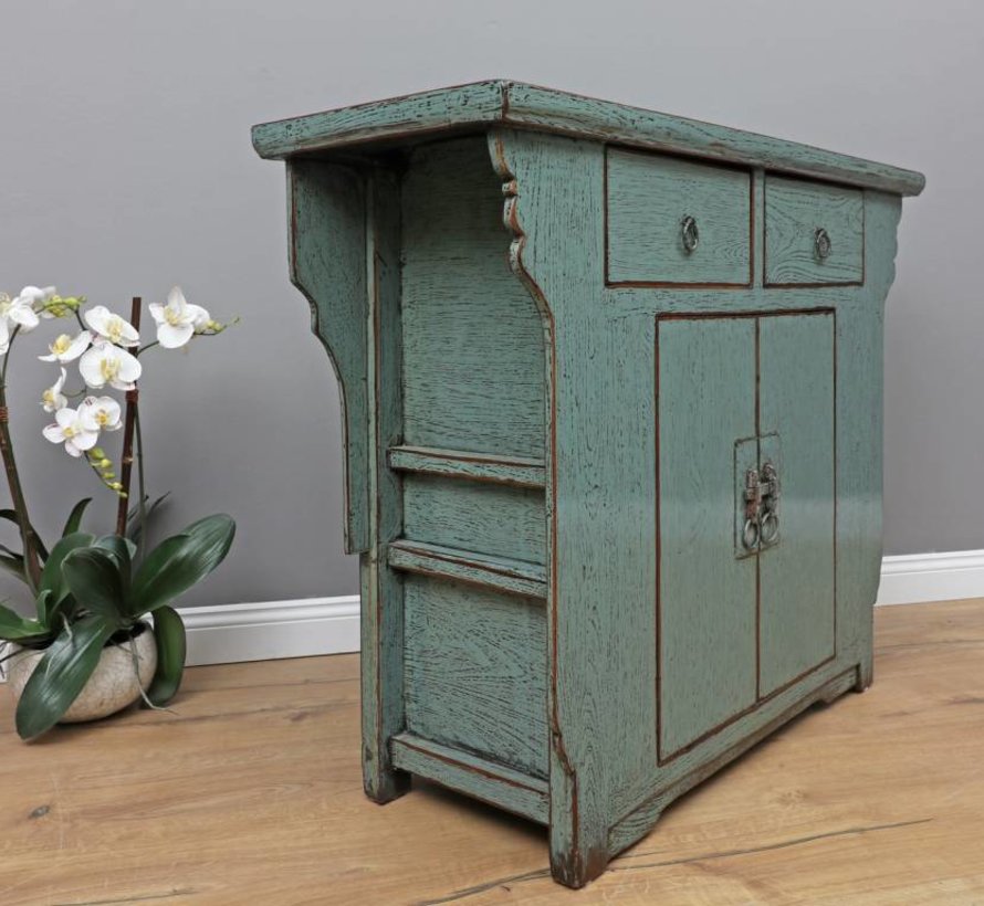 Antique Chinese dresser sideboard 2 doors 2 drawers