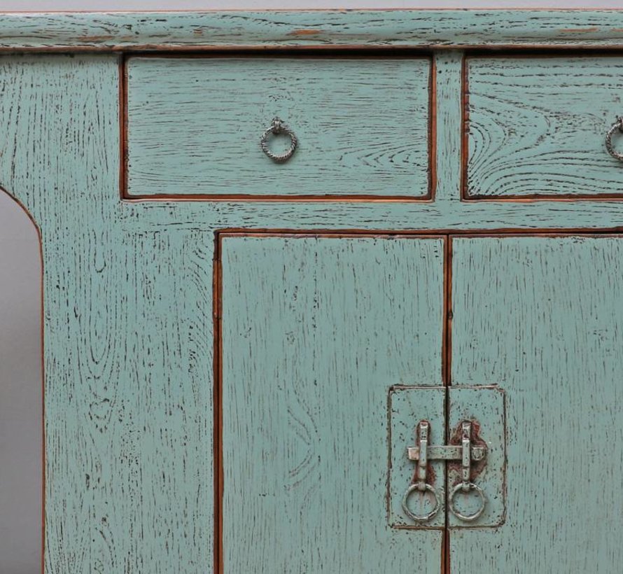 Antique Chinese dresser sideboard 2 doors 2 drawers