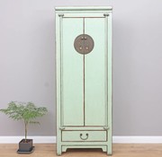 Yajutang Chinese wedding cabinet 2 doors closet mint