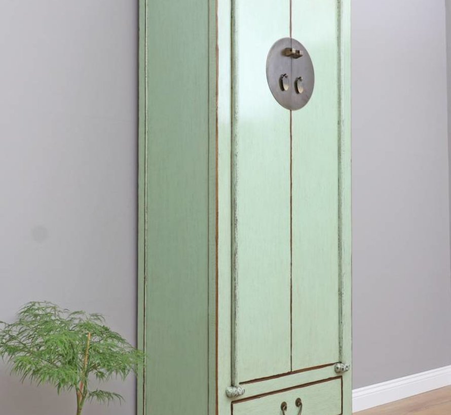 Chinese wedding cabinet solid wood 2 doors wardrobe mint