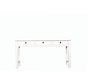 console table white with natural wood edging 3 drawers