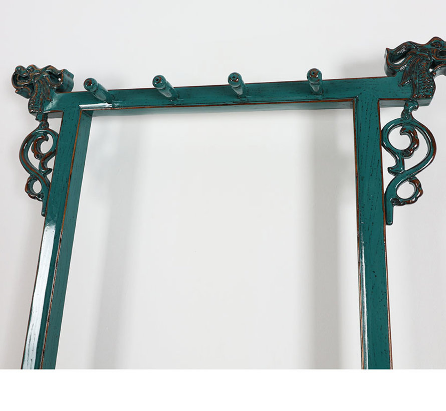 Clothes rack shelf from China 2 drawers turquoise