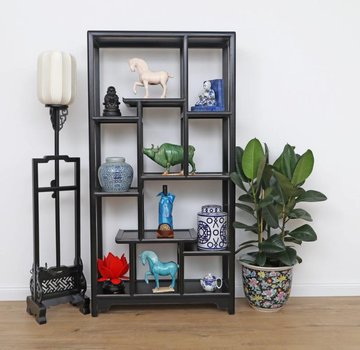 Yajutang Shelf Chinese chest of drawers black