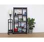 Shelf Chinese dresser cabinet solid wood black