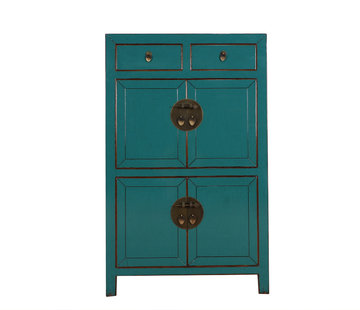 Yajutang chinesisches Kommode Schrank türkis RAL5018