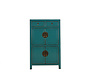 Chinesische Kommode Hochzeitschrank Schrank Massivholz  türkis RAL5018