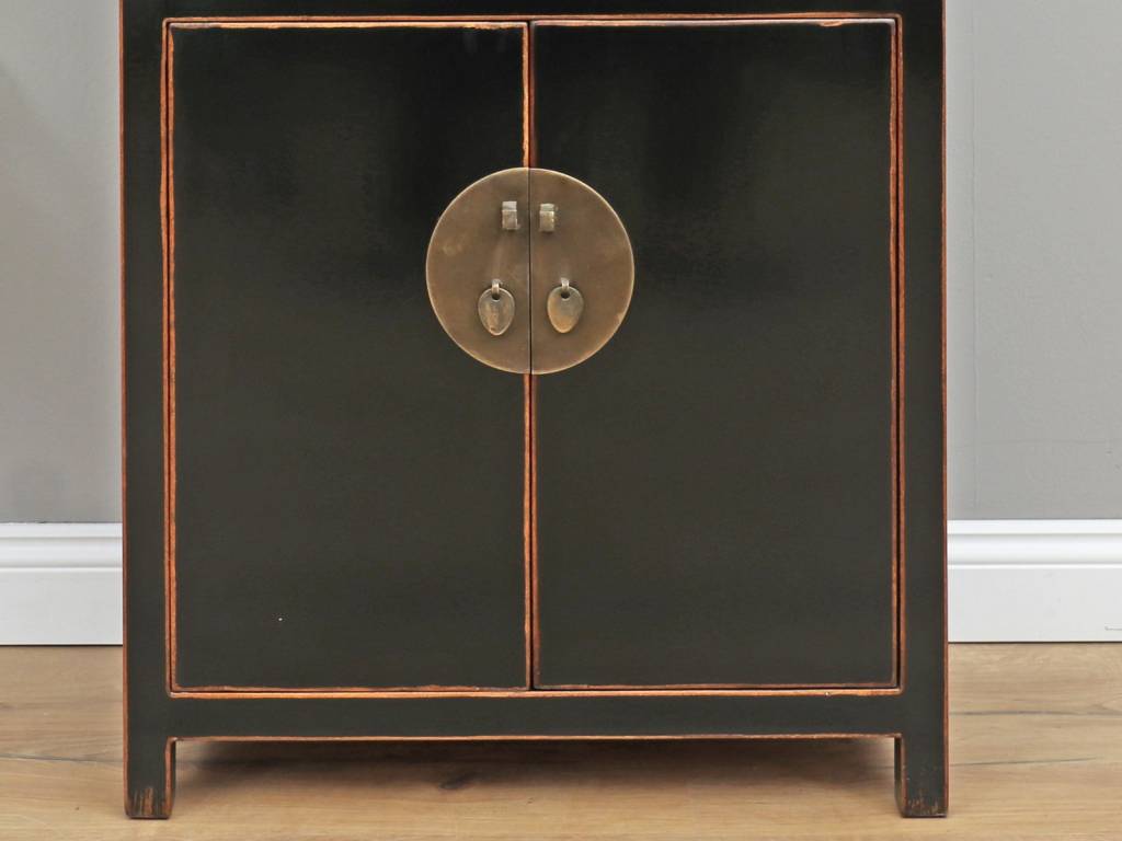 Chinese Dresser Cabinet 2 Turen Black Yajutang Mobel Gmbh