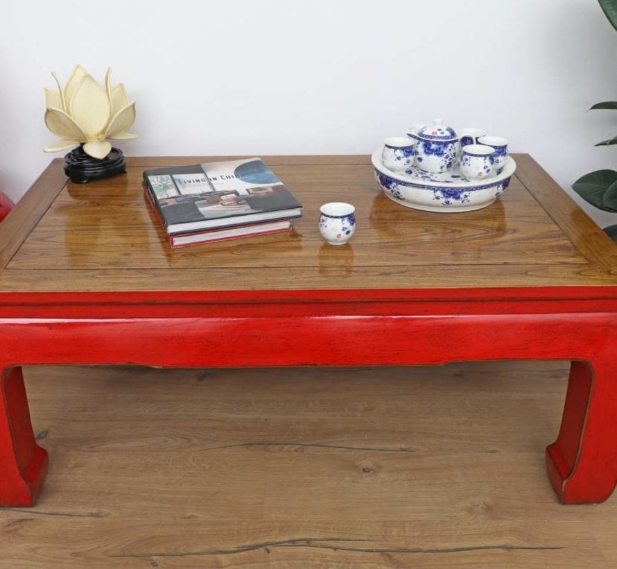 Tisch Couchtisch Sofatisch Opium Massivholz rot