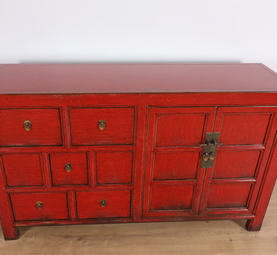 Antique dresser sideboard 2 doors 5 drawers