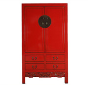 Yajutang Wedding cabinet 2 doors red