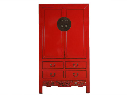 Yajutang Wedding cabinet 2 doors red