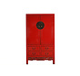 Chinese wedding cabinet 2 doors 4 drawers red