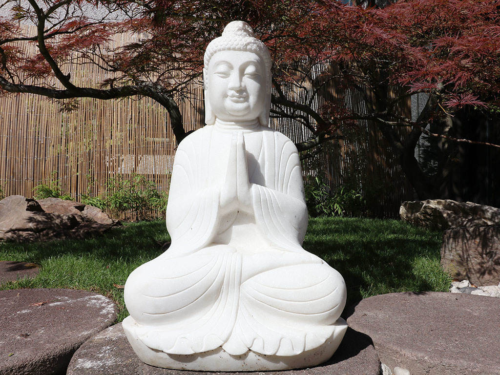 Stein-Buddha Siddhartha für Garten - Yajutang Möbel GmbH