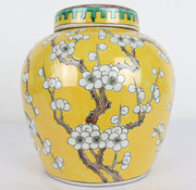 Yajutang Chinese porcelain lidded vase