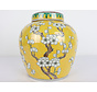 Chinese porcelain lidded vase 20 cm high Ø 18