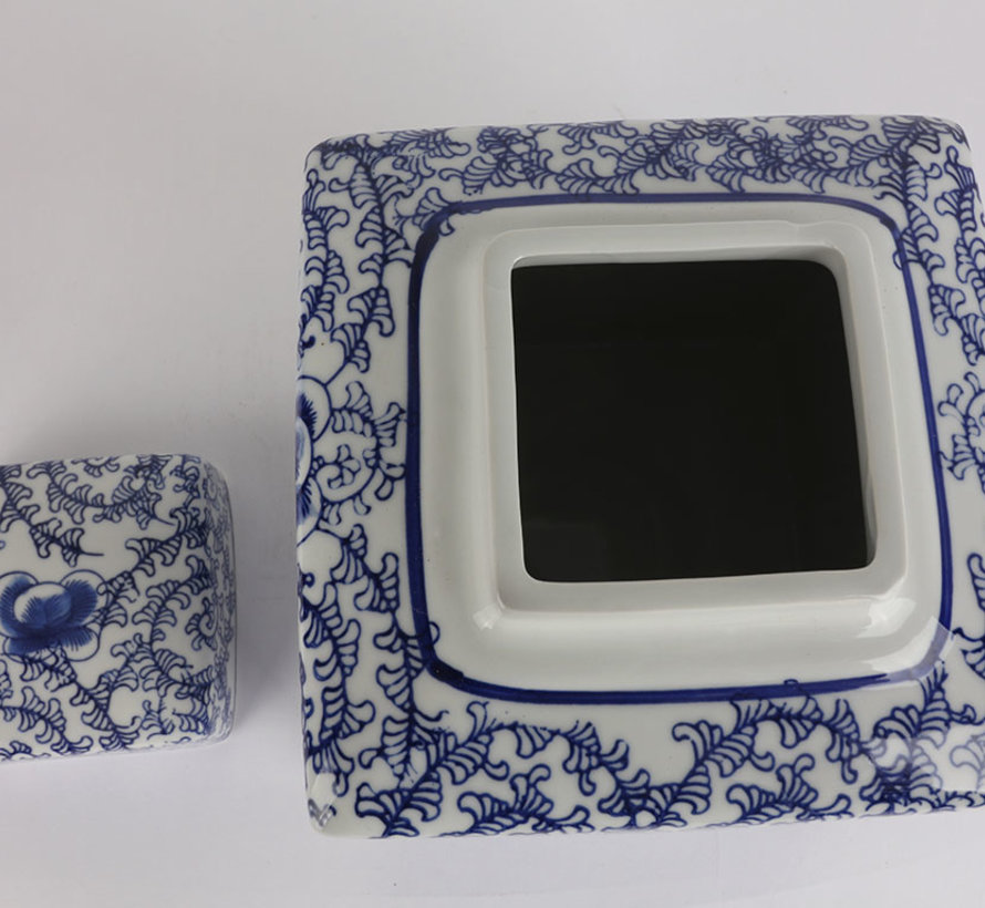 Chinese porcelain lid vase Double happiness