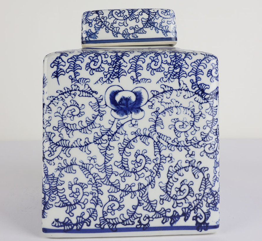 Chinese porcelain lid vase Double happiness