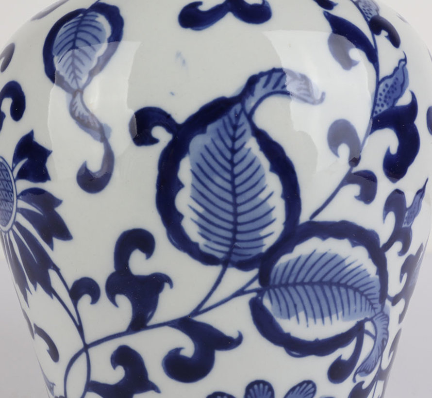 Chinese porcelain lidded vase 27 cm high Ø 17cm