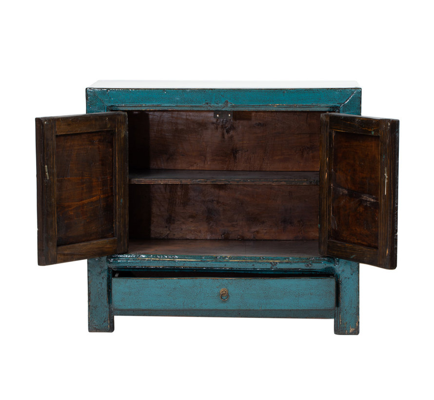 Antique chinese cabinet solid wood painted