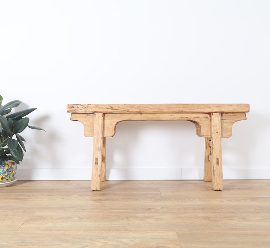 Antique wooden stool solid wood