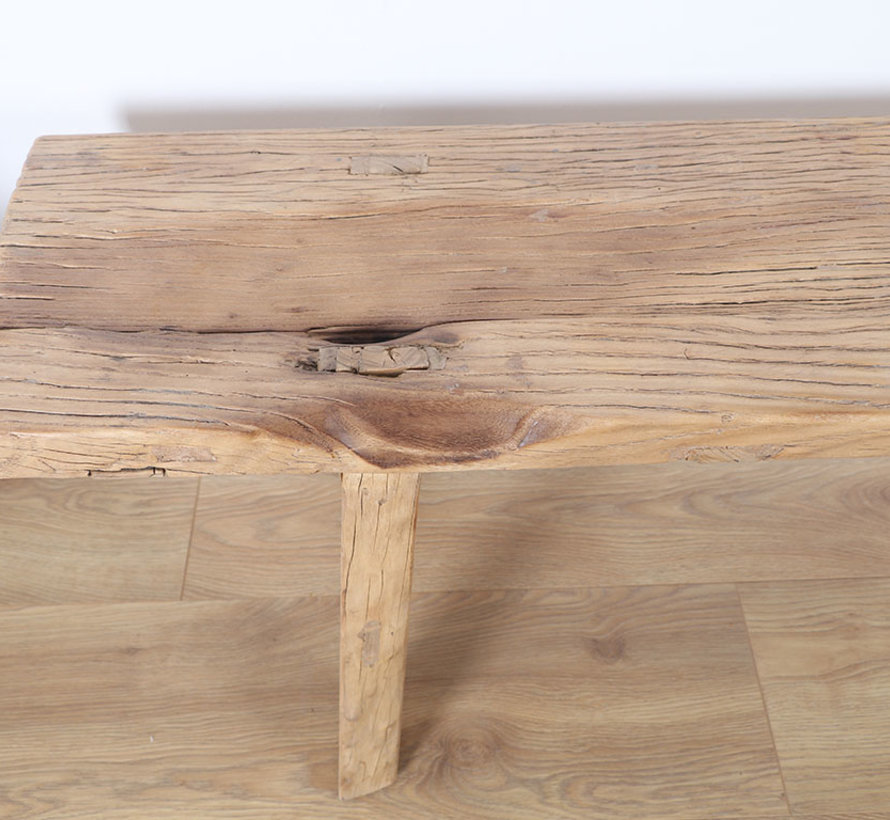 Antique wooden stool solid wood