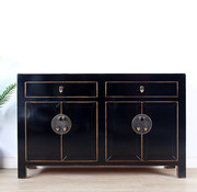 Yajutang Sideboard 4 doors 2 drawers black