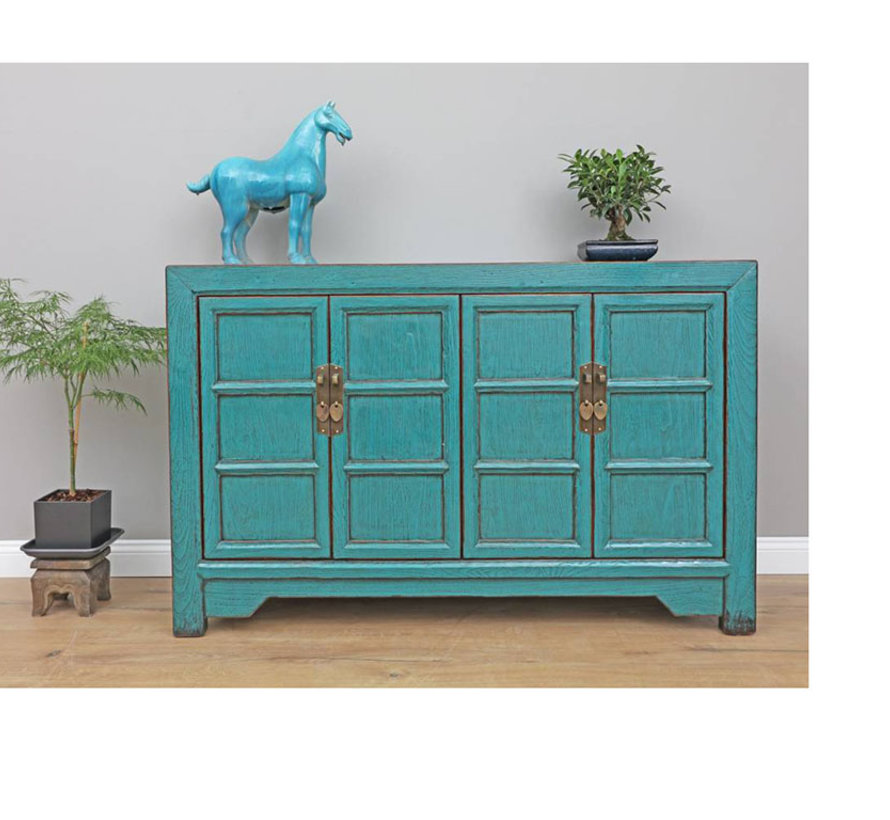 Antique Sideboard Dresser Turquoise Yajutang Mobel Gmbh