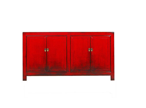Yajutang chinese sideboard 4 doors red