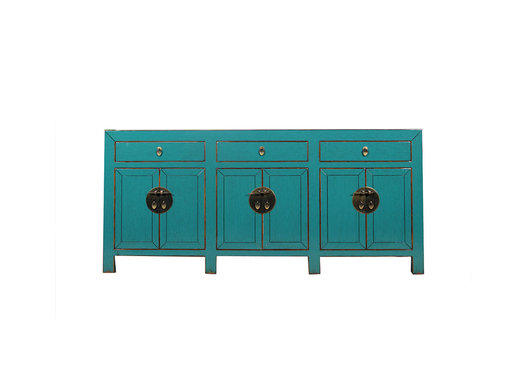 Yajutang Chinese sideboard 6Türen 3 Schubladen turquoise