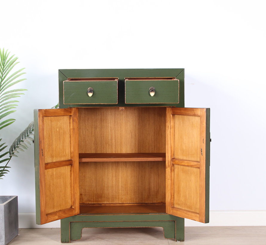 chinesische Kommode Orientalisch/Asiatisch Stil  olivgrün
