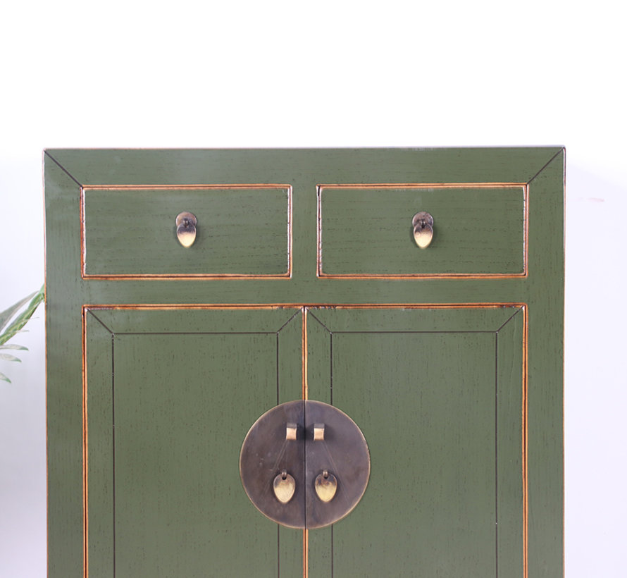 Chinese chest of drawers Oriental / Asian style  olive-green