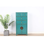 chinesische Kommode Sideboard 4 Schubladen 2 Türen türkis RAL5018