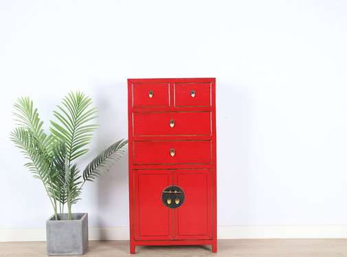 Yajutang Chinese chest of drawers  red