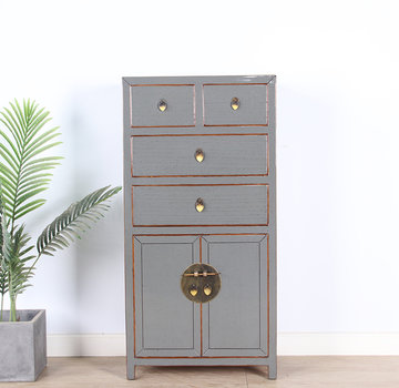 Yajutang chinesische Kommode grau  RAL7005