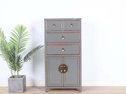 Yajutang chinesische Kommode grau  RAL7005