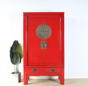 Yajutang Chinese wedding cabinet 2 red