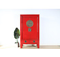 Chinese wedding cabinet solid wood 2 doors wardrobe red