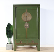 Yajutang Chinese wedding cabinet 2 olive-green