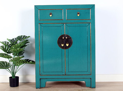 Yajutang Chinese cabinet Asian turquoise RAL5018