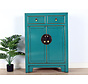 Chinese chest of drawers Oriental / Asian style turquoise RAL5018