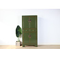Chinese dresser wedding cabinet solid wood olive green